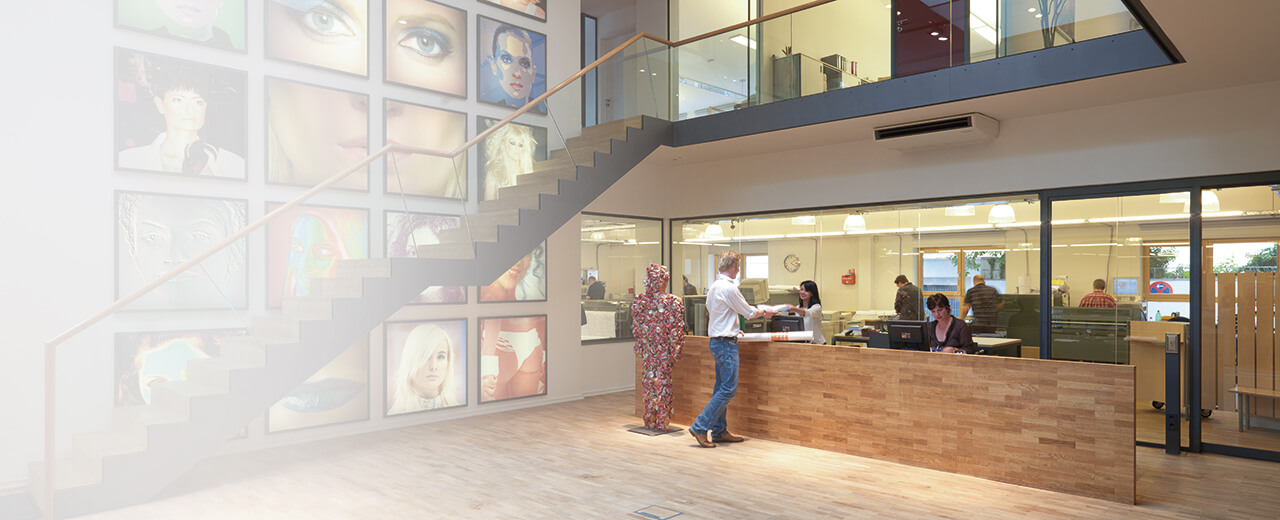 Repro Online Blick in die Geschäftsräume