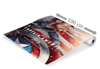 Plakatdruck in Wunschgröße Plakatdruck-Roll in Breite 100cm mit Kino-Plakat