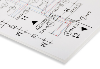 CAD Druck laminiert CAD Zeichnung laminiert